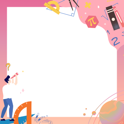 粉色数学主题头像框